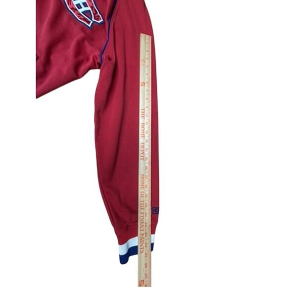 "CCM" Vintage RARE!! Montreal Canadians Zip Up Red,White & Blue Jacket SZ L MINT - Picture 9 of 12